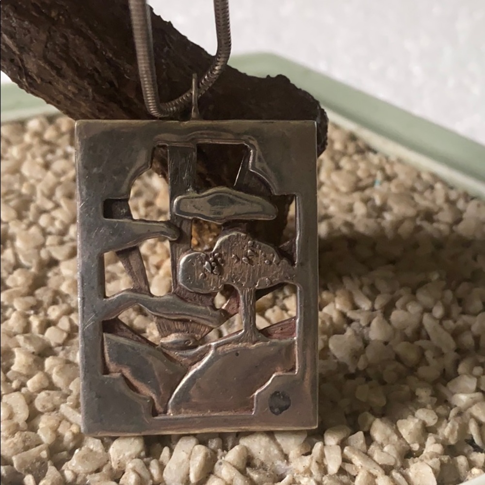 Vintage sterling garden necklace